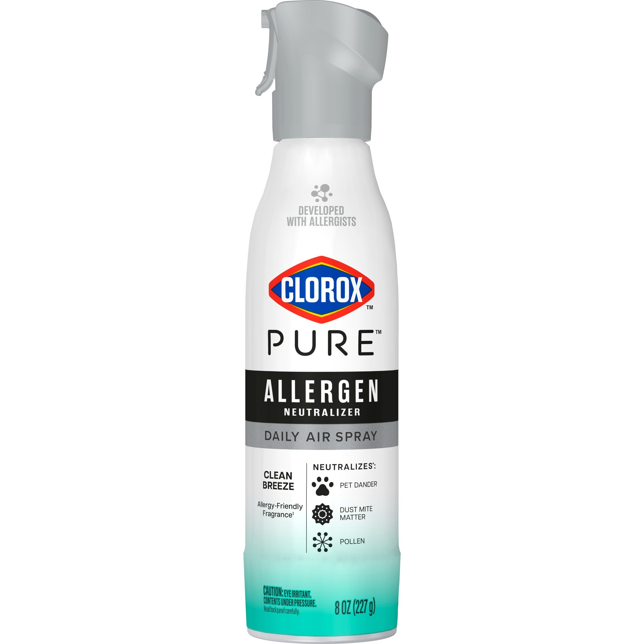 Clorox PURE Allergen Neutralizer Daily Air Spray, Clean Breeze, 8 oz Bottle