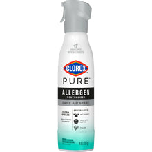 Clorox PURE allergen neutralizer daily air spray bottle with gray trigger, Clean Breeze