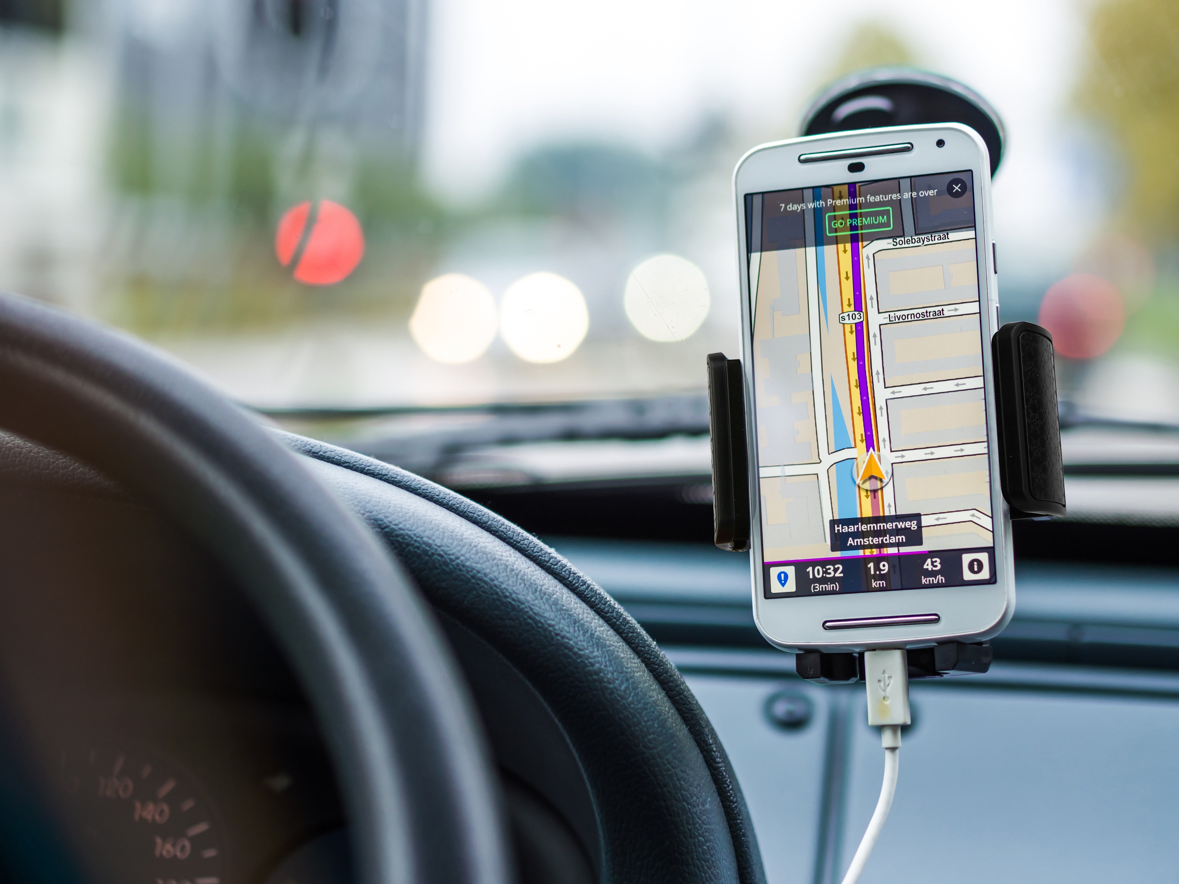 onn Universal Cell Phone Car Mount for Windshield and Dashboard, Suction Cup Mount, Adjustable 360° Rotation, Black