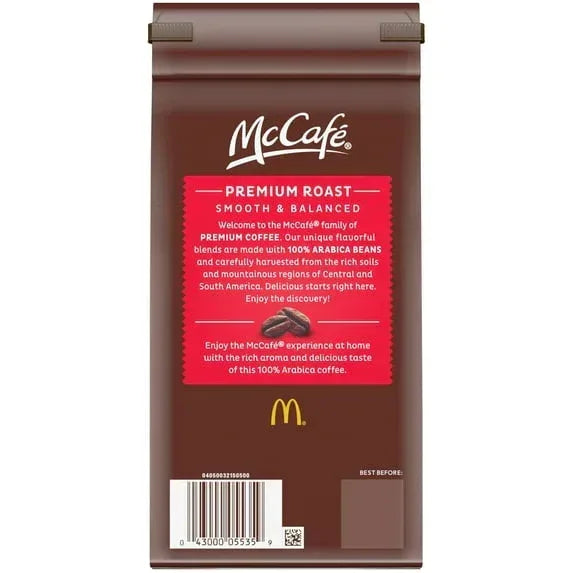McCafe Premium Roast, Medium Roast, Ground Coffee, 12 oz