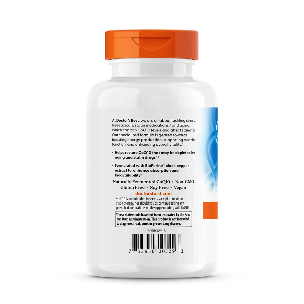 Doctor's Best, High Absorption CoQ10 with BioPerine®, 60 Veggie Caps - USA MEGA SHOP