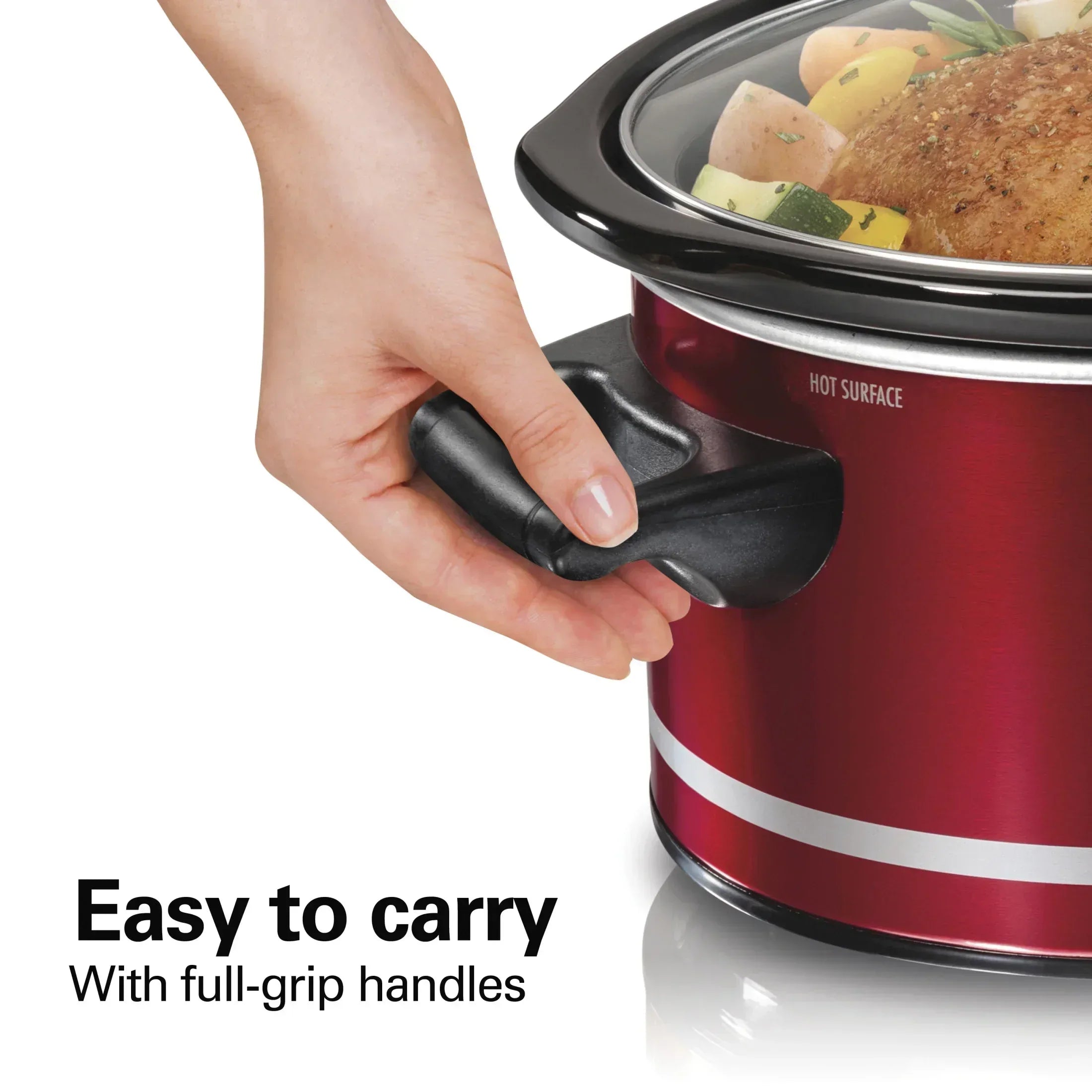 Hamilton Beach 8 Qt Slow Cooker, Stoneware Crock with Removable Pot
