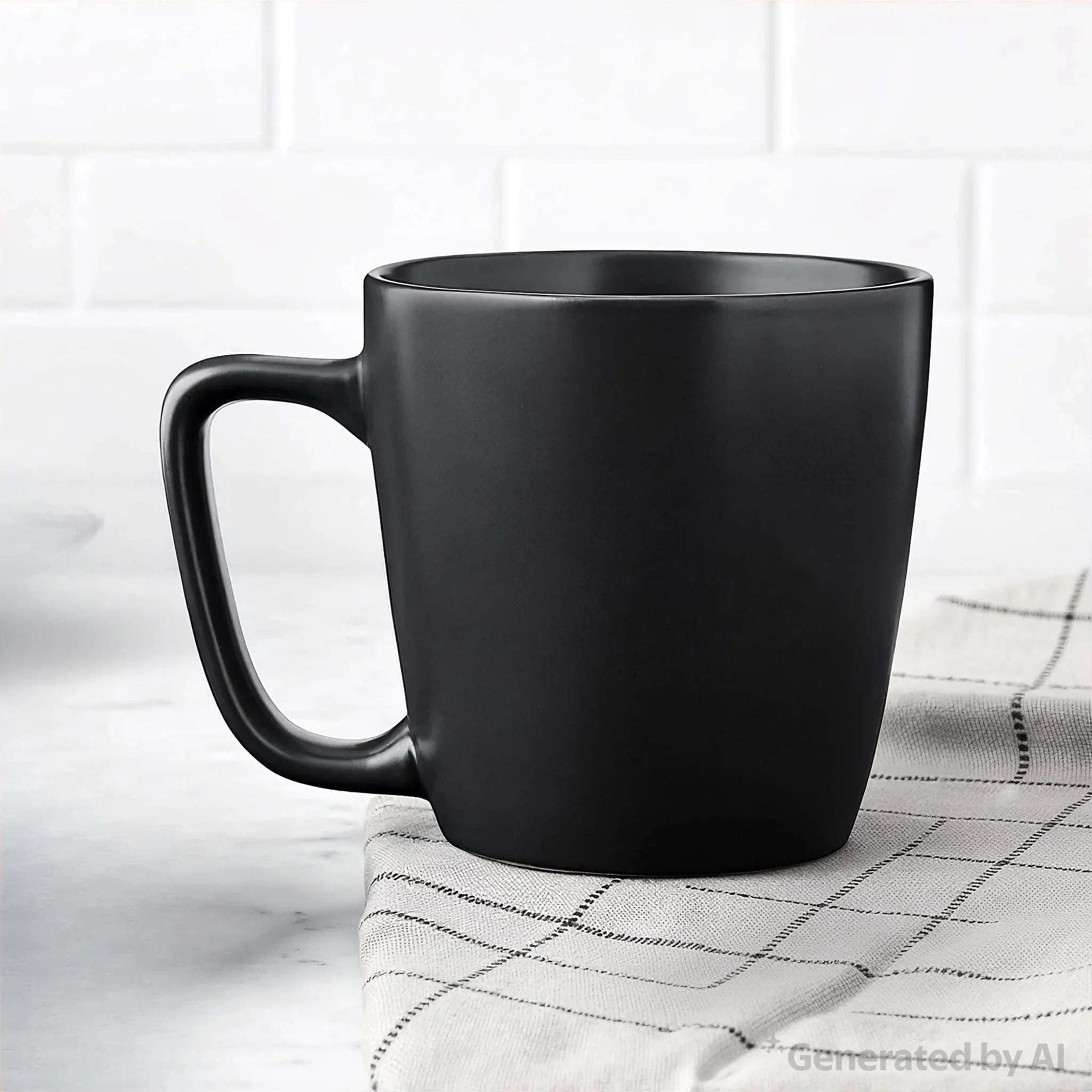 Mainstays Alessandra 14oz Solid Matte Black Stoneware Mug