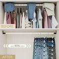 Closet hanging 6-tier skirt hanger with clips and metal rack