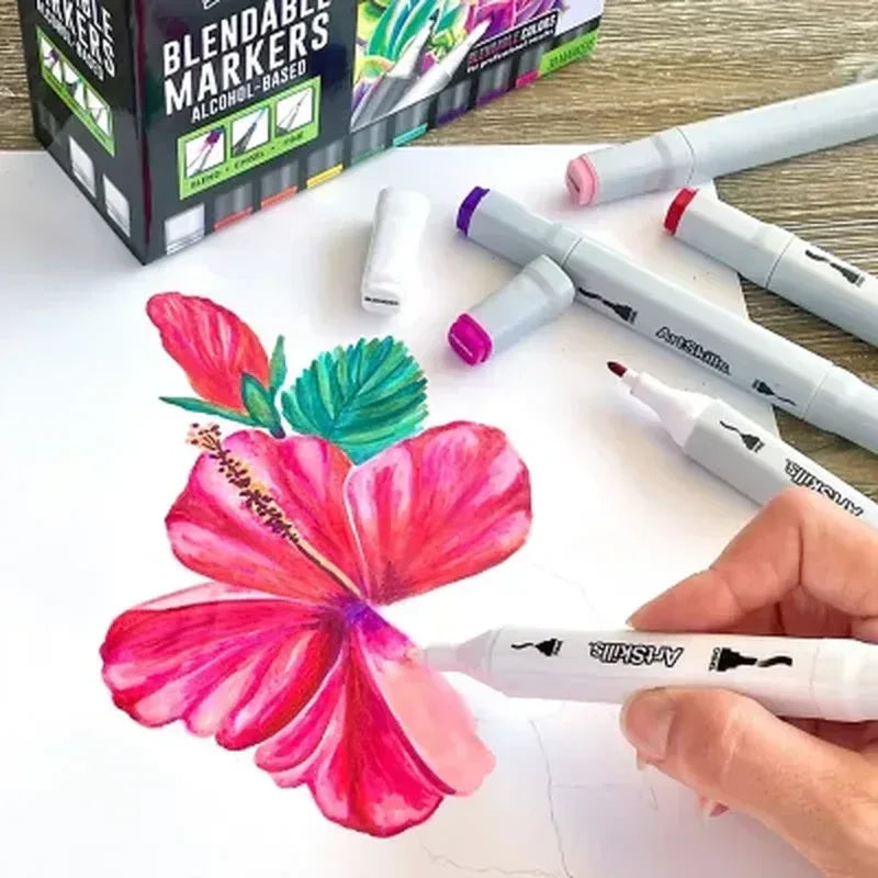 Artskills Dual-Tip Blendable Alcohol Marker Set, 30-Count