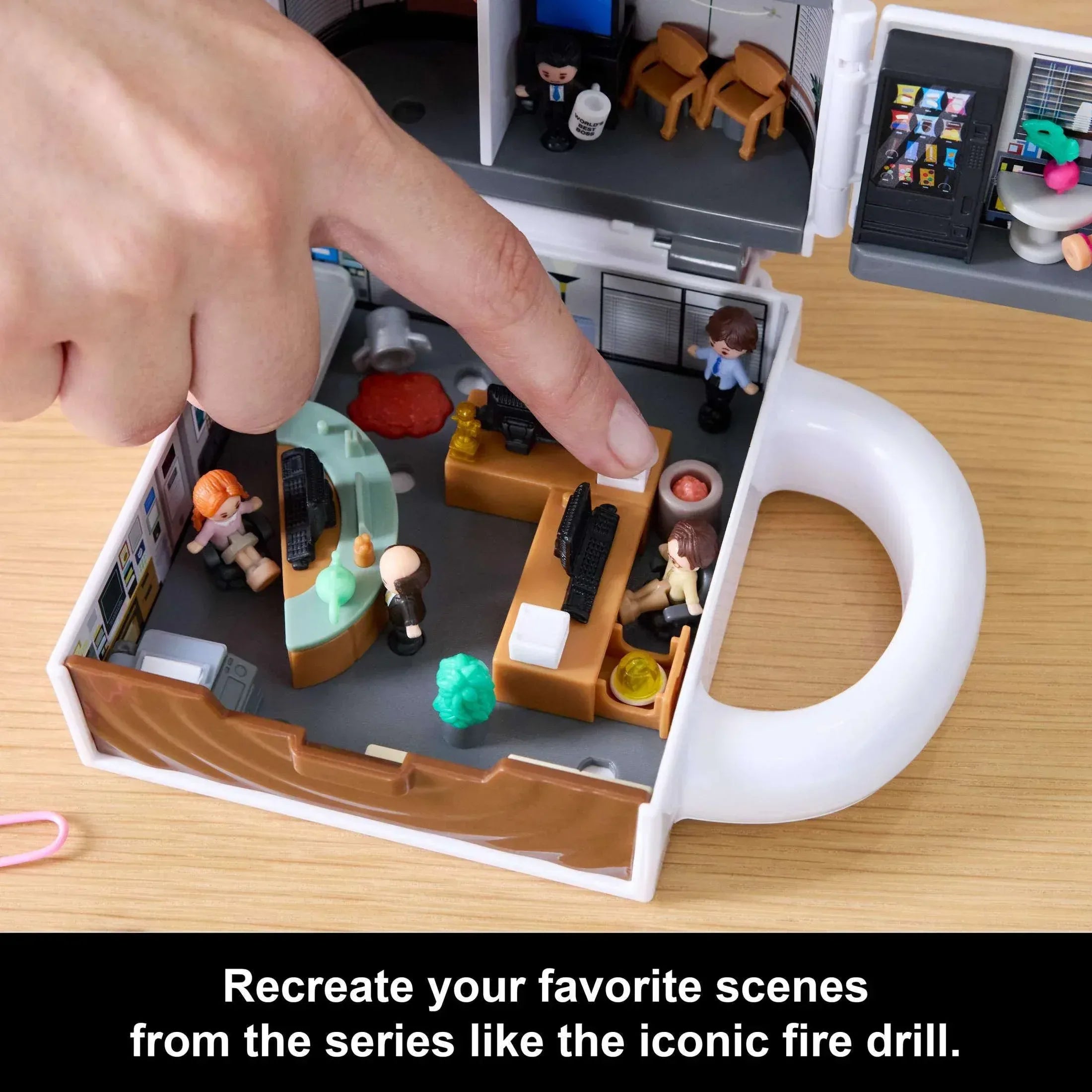 Polly Pocket x The Office Best Boss Mug Compact, Dunder Mifflin Character Set Collectible Toy - USA MEGA SHOP