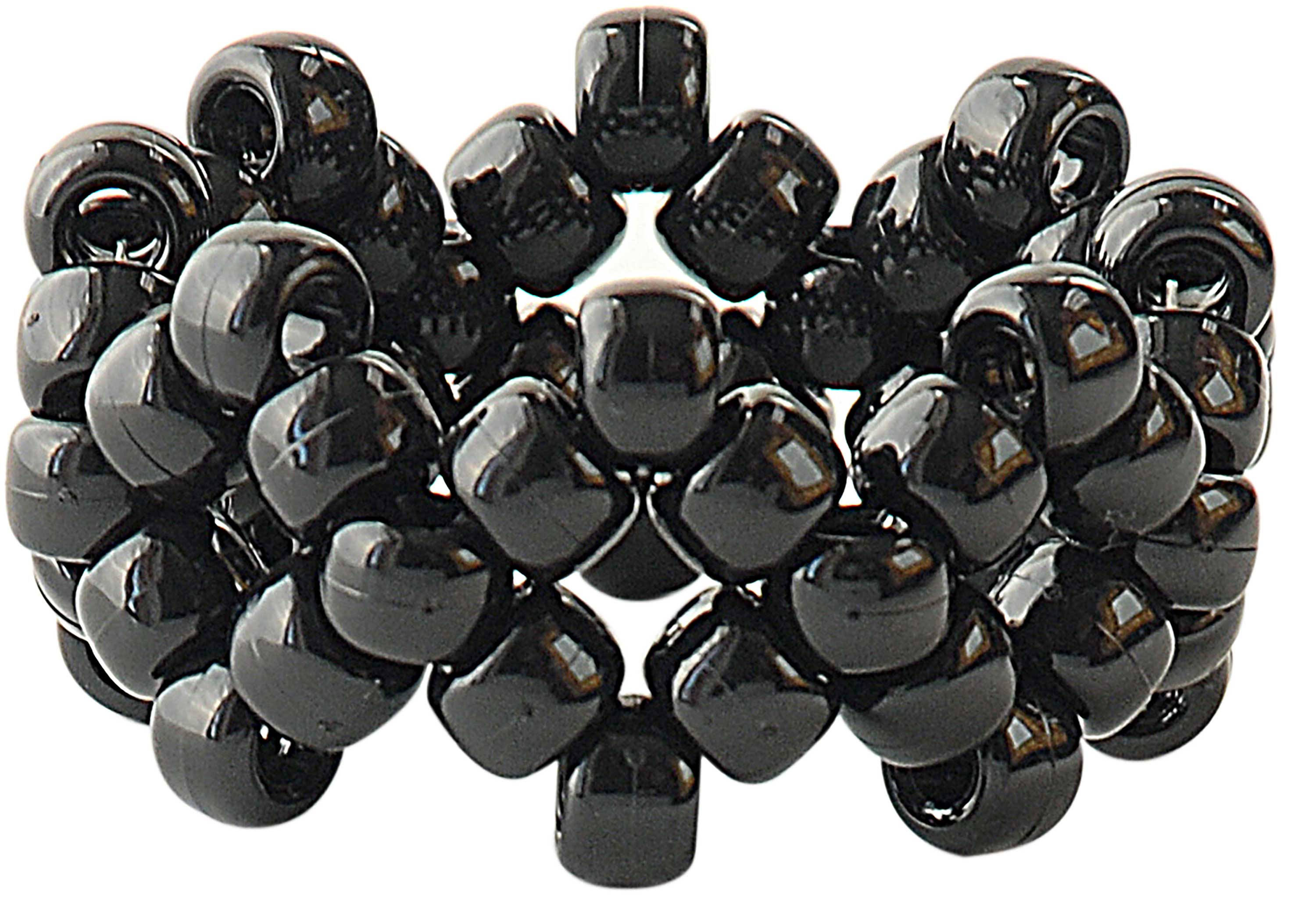 Hello Hobby Pony Bead Mix, Black, 500 Pieces, Plastic Craft Beads for Jewelry Making and DIY Projects