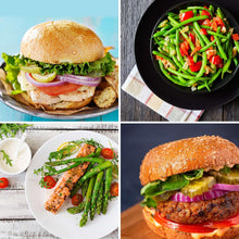 Electric skillet meal photos: sandwich and stir-fry with vegetables