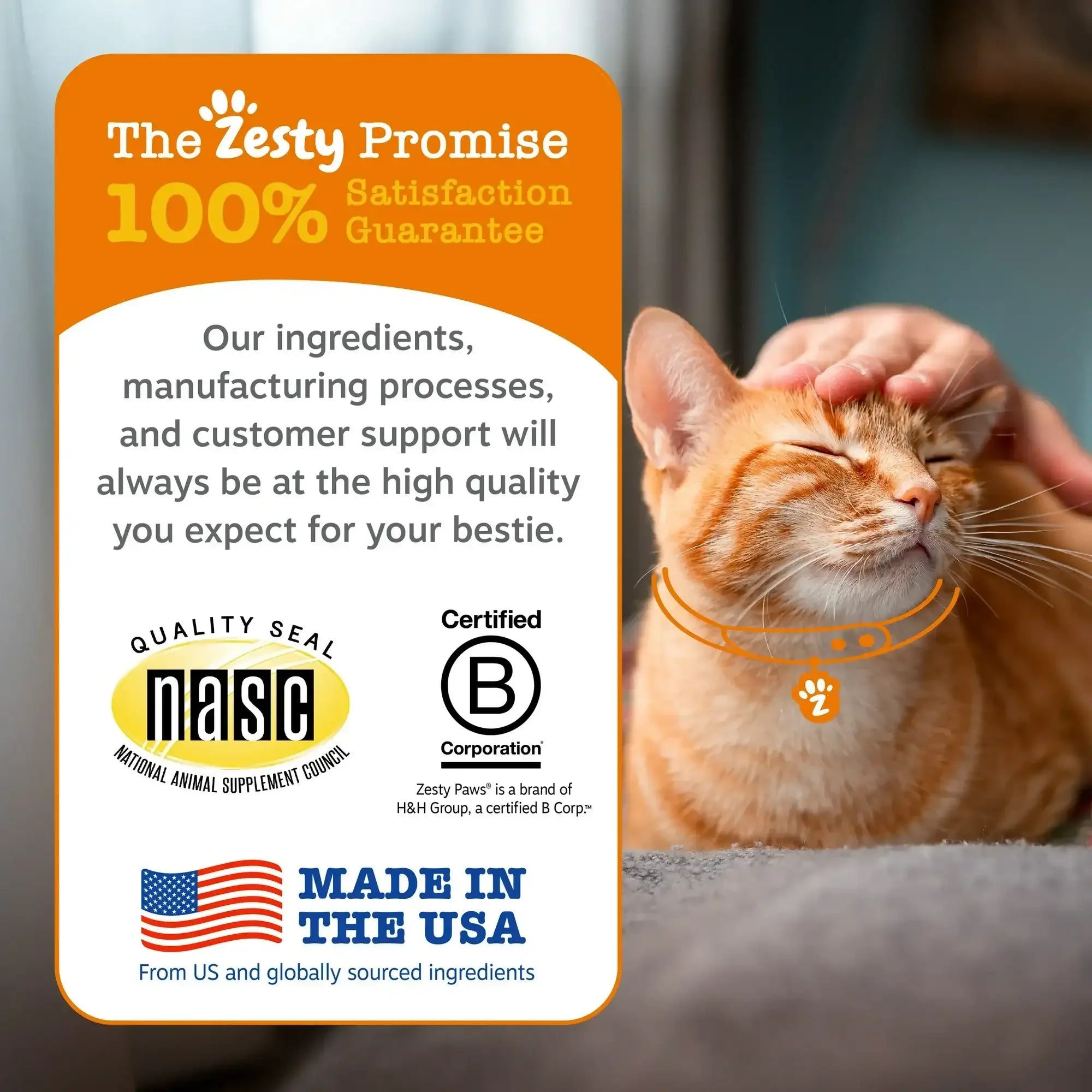 Zesty Paws Calming Bites for Cats, for Calmness, Composure & Relaxation, Bacon 30 ct - USA MEGA SHOP