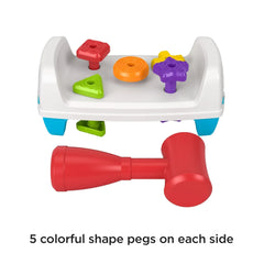 Fisher-Price Tap & Turn Bench Pretend Tools 2-Sided Toy for Infants and Toddlers - USA MEGA SHOP