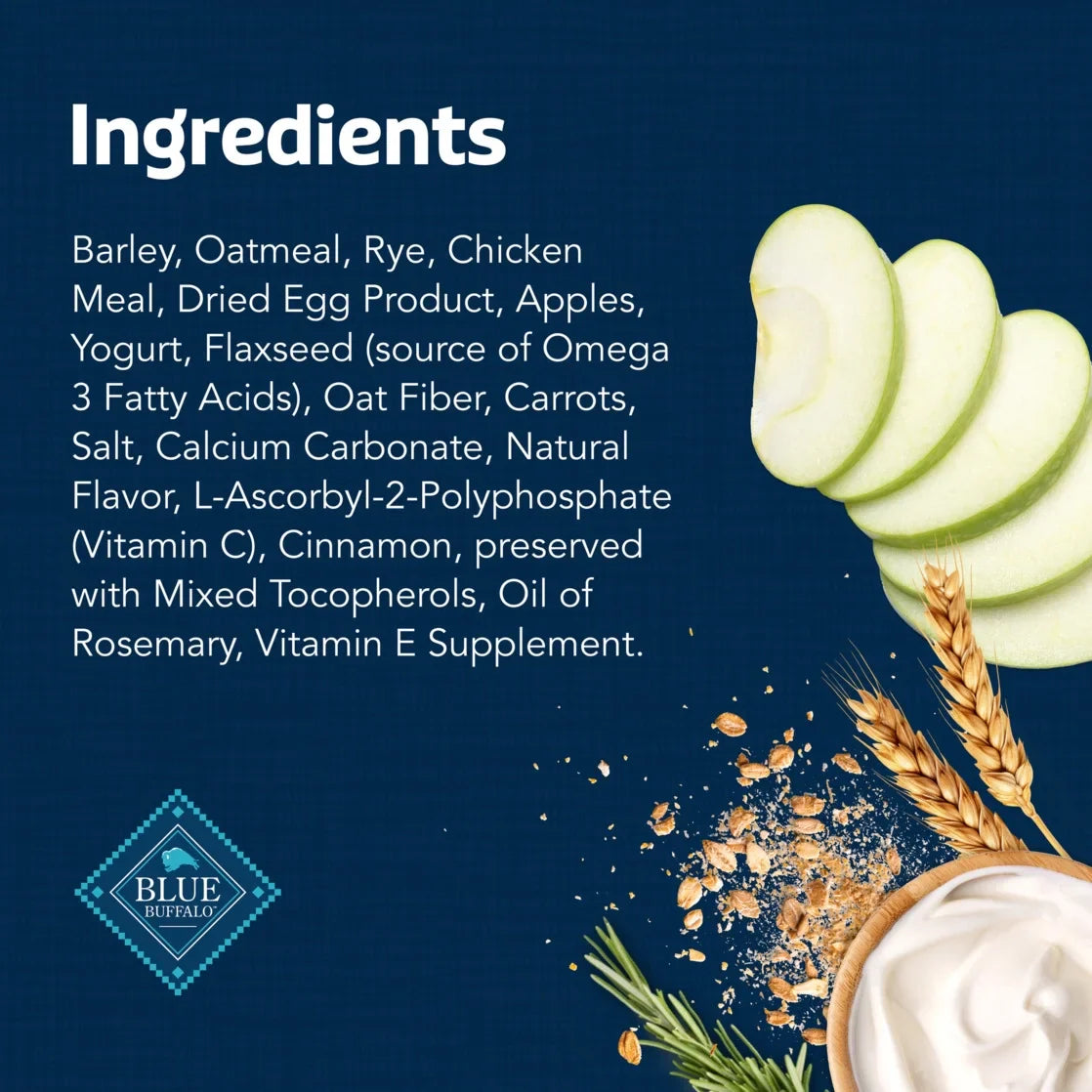 Blue Buffalo Health Bars Crunchy Dog Biscuits, Apples & Yogurt