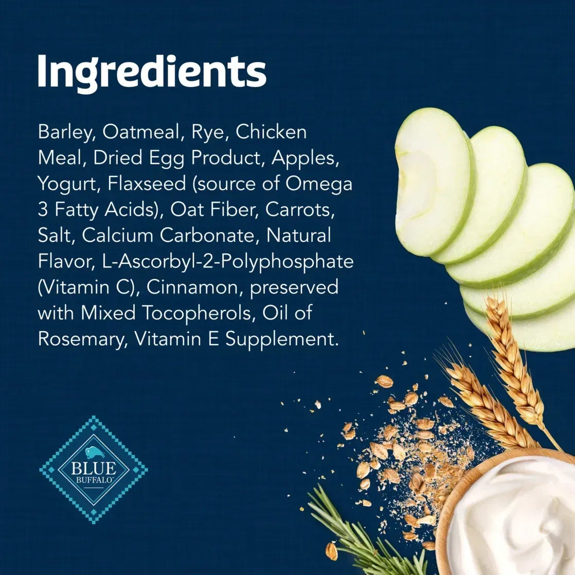 Blue Buffalo Health Bars Crunchy Dog Biscuits, Apples & Yogurt