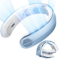 TORRAS Portable Foldable Neck Fan, COOLiTE with 4,000-mAh Battery (Light Blue), X00FG2D002
