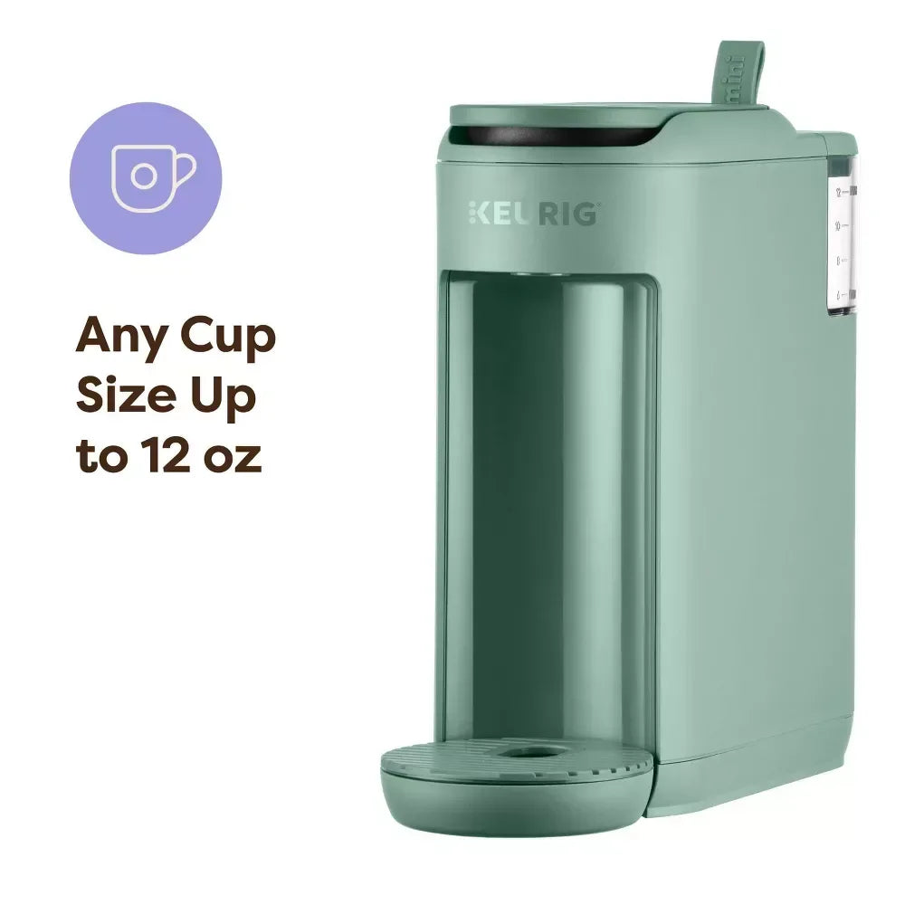 Keurig® K-Mini Mate® Automatic Single Serve K-Cup® Pod Coffee Maker - Glamping Green; Small & Colorful Coffee Maker, Travel Mug Friendly, Makes 12 Oz. - USA MEGA SHOP