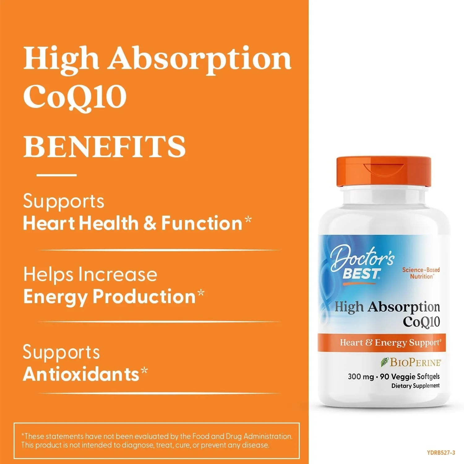 Doctor's Best, High Absorption CoQ10, 100 mg, 120 Softgels