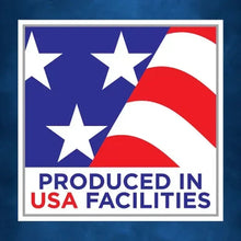 Dog treat label: produced in USA facilities
