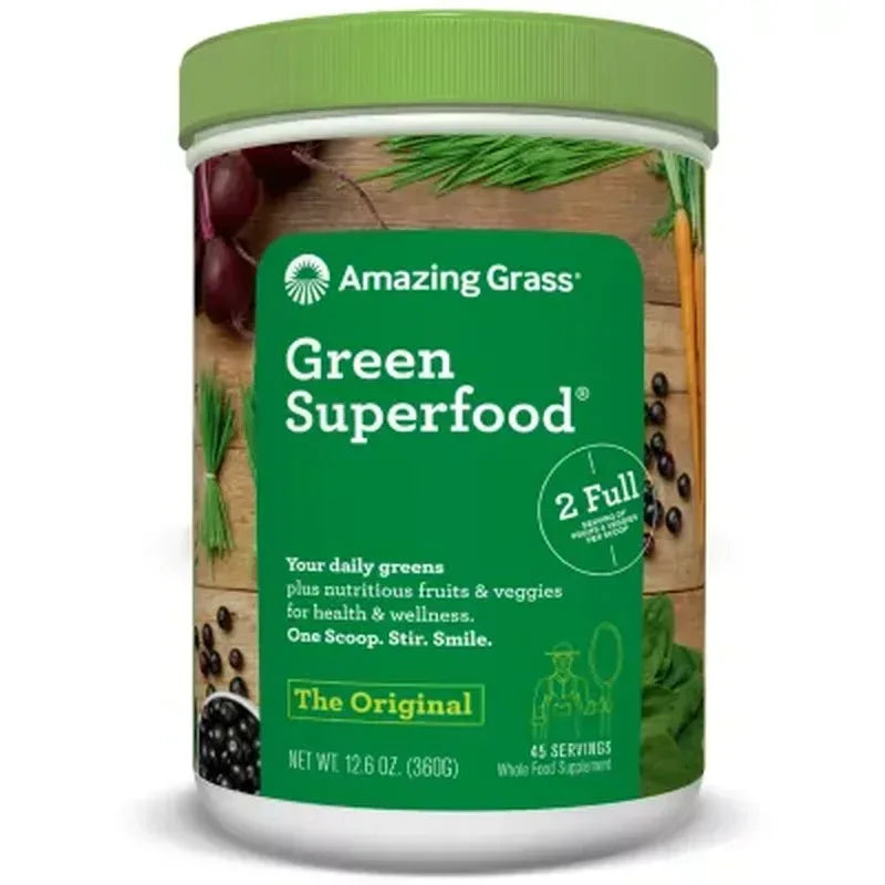 Amazing Grass Green Superfood Powder, Original (45 Servings, 12.6 Oz.)