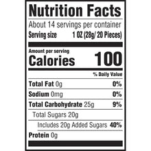 Jelly beans candy nutrition facts panel showing 100 calories and 1 oz serving