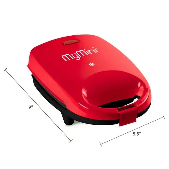 MyMini Sandwich Maker Grill, 520 watts, Red - USA MEGA SHOP