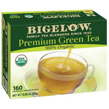 Bigelow Premium Green Tea carton, 160 individually wrapped tea bags