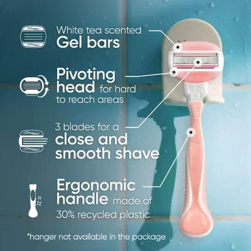 Venus Comfortglide Women'S Razor Handle + 12 Cartridges, White Tea