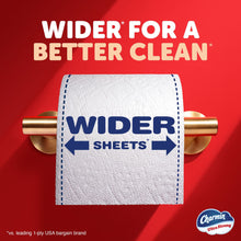 Charmin Ultra Strong toilet paper sheet showing its wider width