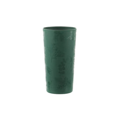 Mainstays 12-Piece Plastic Etched Holly Dinnerware Set, Green