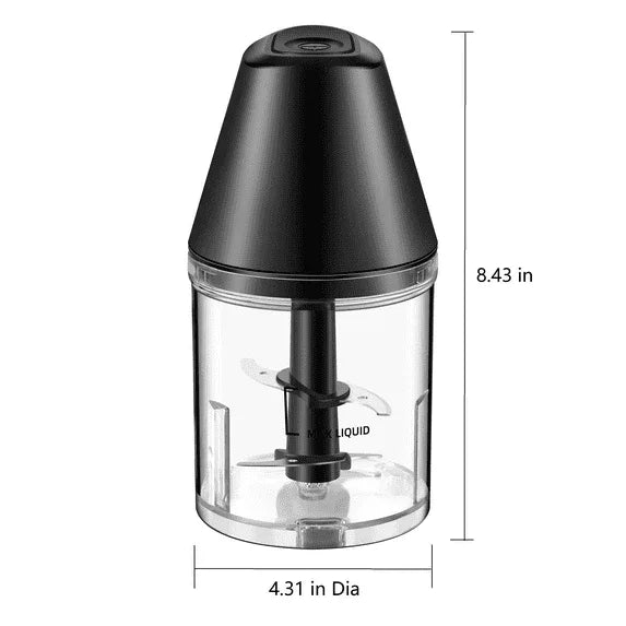 Mainstays 3 Cup Electric Food Chopper, Black, Plastic - USA MEGA SHOP