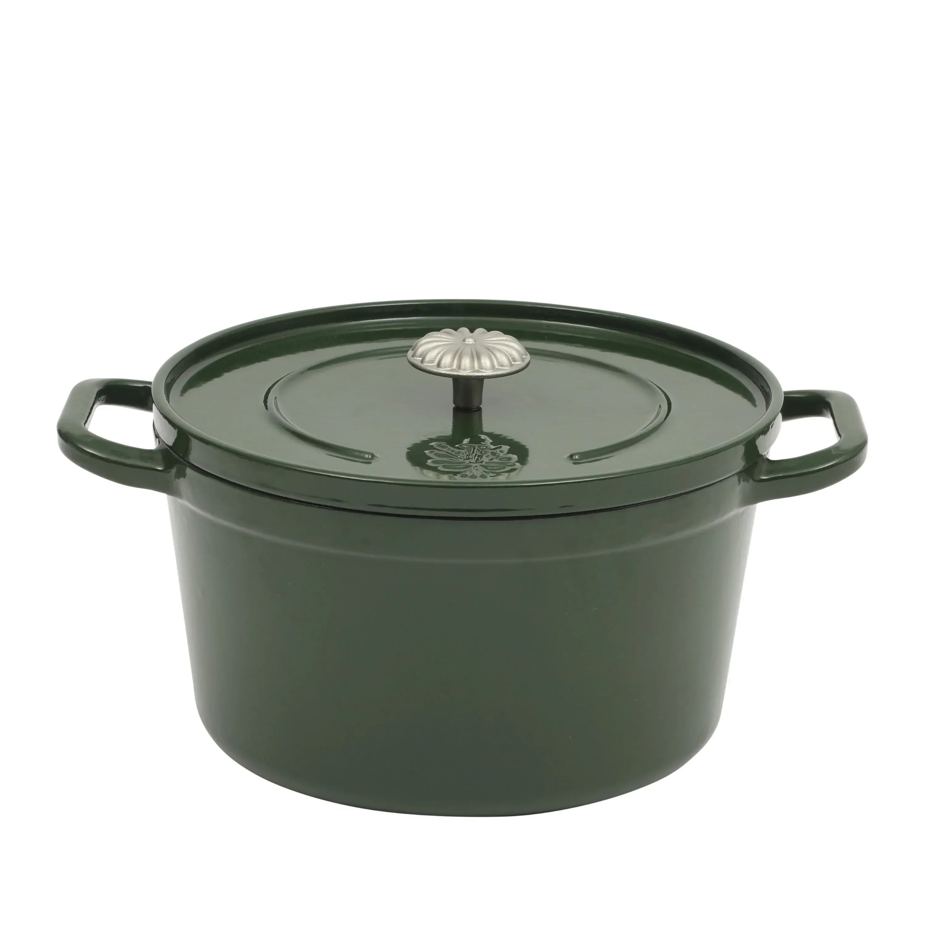 The Pioneer Woman 5-Quart Enamel Cast Iron Dutch Oven with Lid, Dark Green