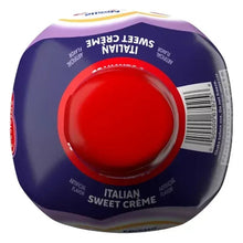 Italian sweet crème coffee creamer bottle top with flip label