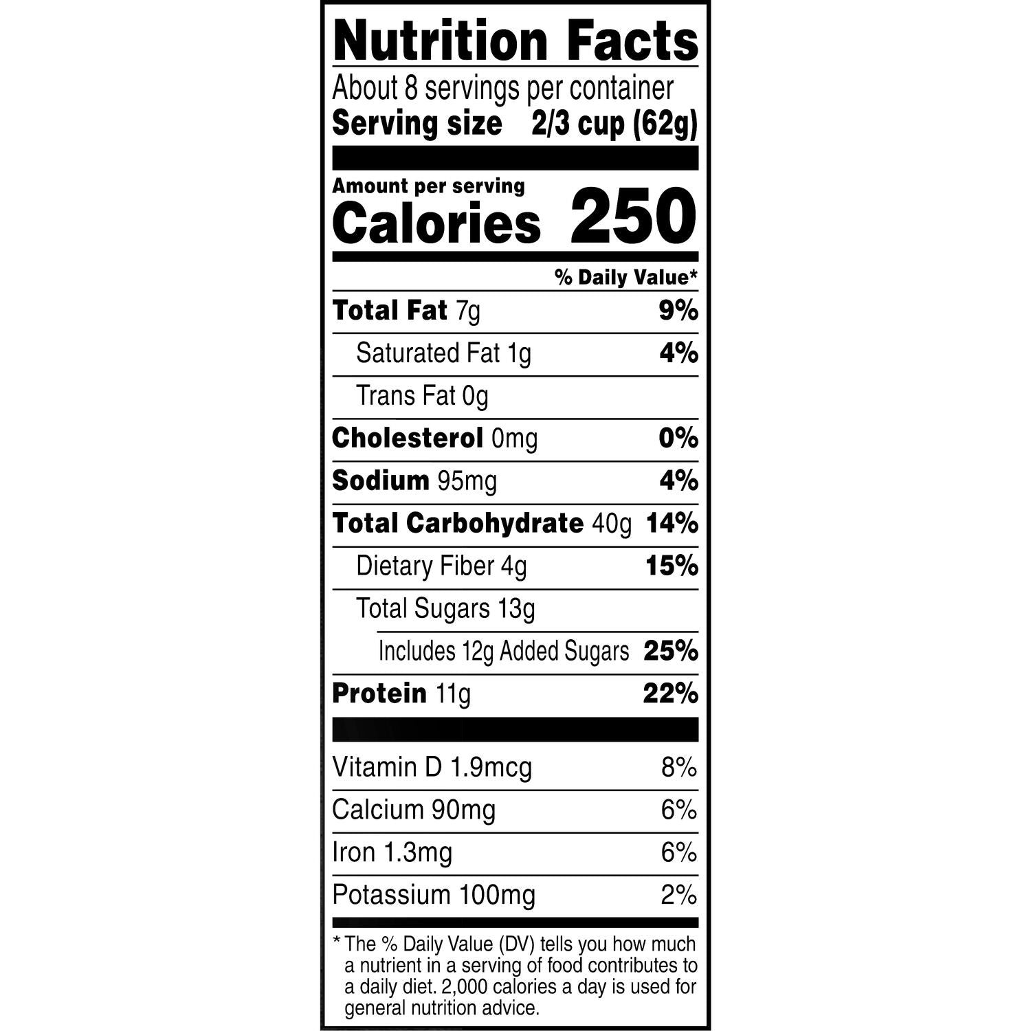 Quaker Maple & Brown Sugar Flavored Protein Granola, 18 oz