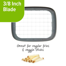 3/8 inch blade insert in gray cutter housing with grid cutting guide
