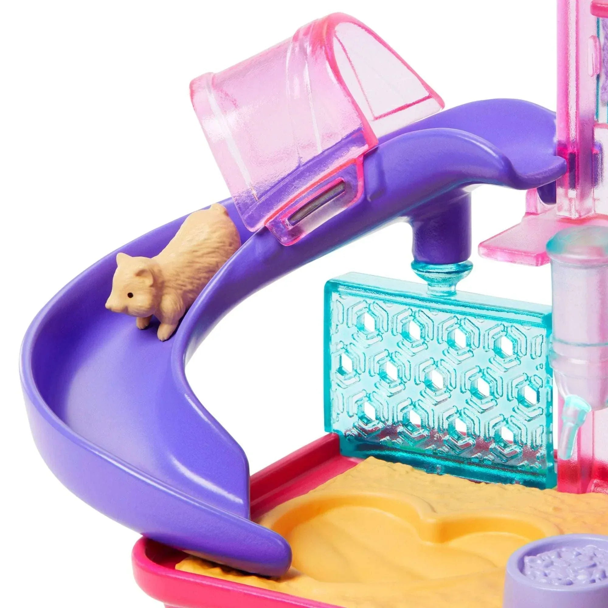 Barbie World Hamster Pet Playground Playset with Wheel, Pets & Food Accessories