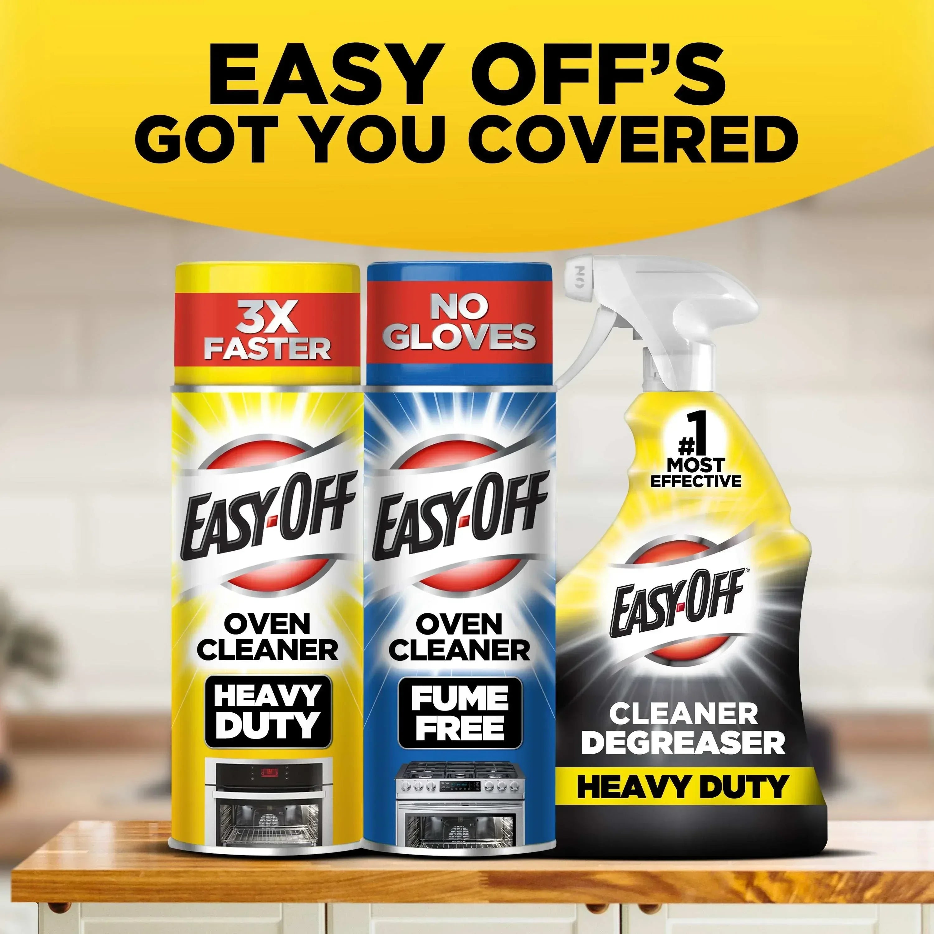 Easy-Off Heavy Duty Oven Cleaner and Degreaser Foam Spray, 14.5oz
