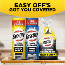 Oven cleaner set with three Easy-Off cans and a trigger spray bottle