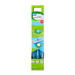 Great Value Wet & Dry Mop Sweeper Kit, (1 Mop Kit, 10 Pad Refills)