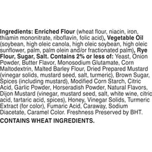 Gardetto's Honey Mustard Snack Mix ingredient list and wheat allergen statement
