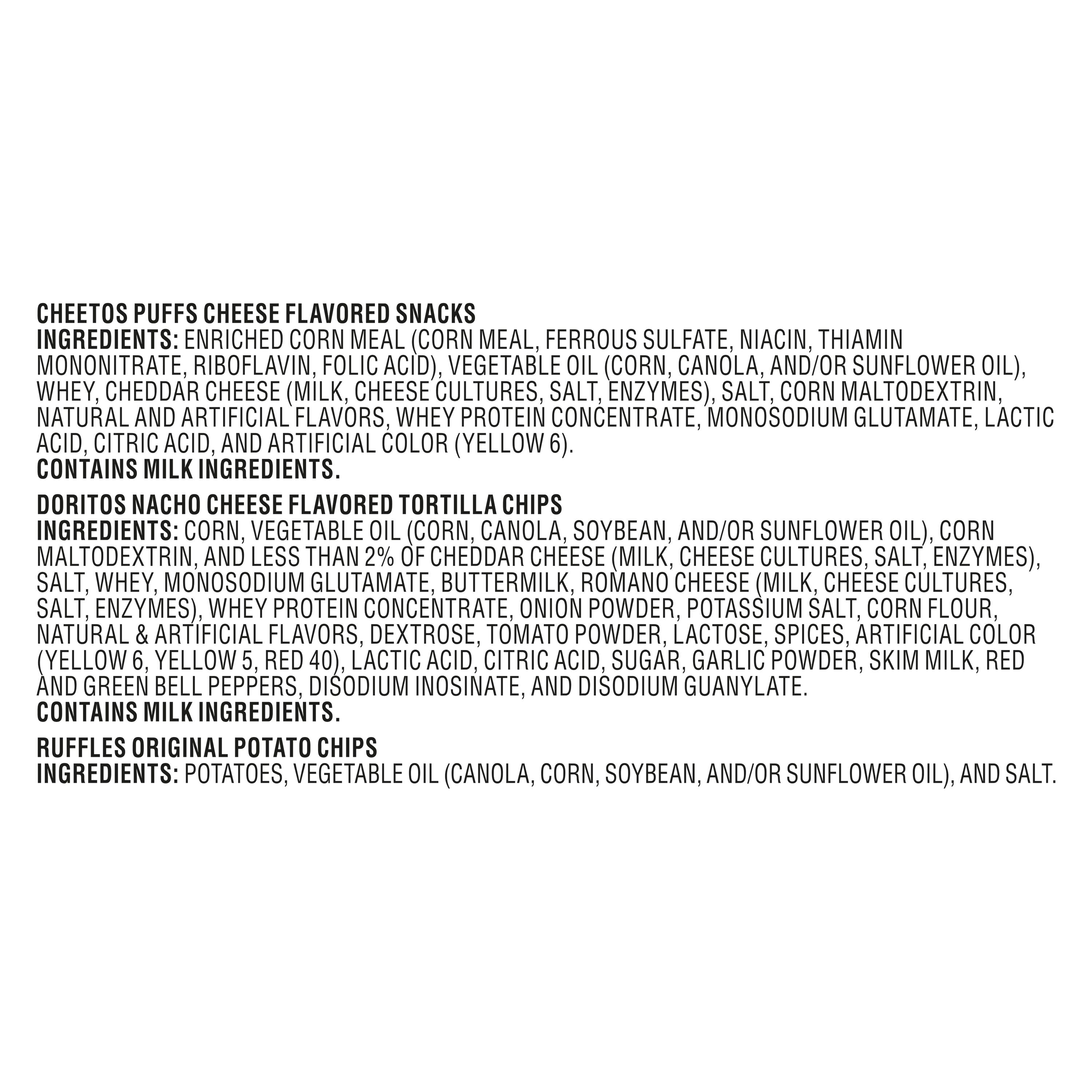 Frito lay Favorites Multipack Mix 9.625 oz Snack Chips Assortment 10 pack