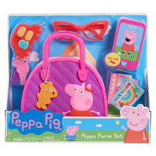 Peppa Pig purse set in retail box with purple bag and pretend accessories