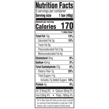 Nut bar Nutrition Facts panel for bettergoods Berry Pomegranate