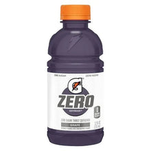 Gatorade Zero Sugar Thirst Quencher bottle, grape purple with orange cap