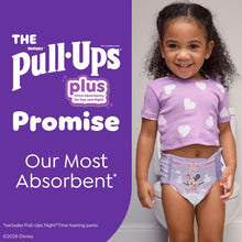 Pull-Ups Plus training pants worn by a child, with a Minnie Mouse print
