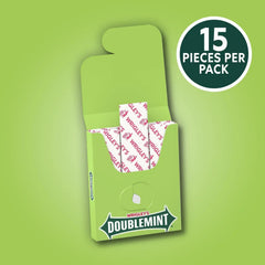Wrigley's Doublemint Mint Gum Chewing Gum - 15 Pieces Pack