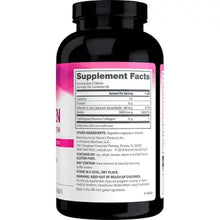 Neocell supplement facts label on collagen + vitamin C & biotin bottle