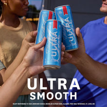 Michelob Ultra Zero blue cans held together, labeled alcohol-free beer