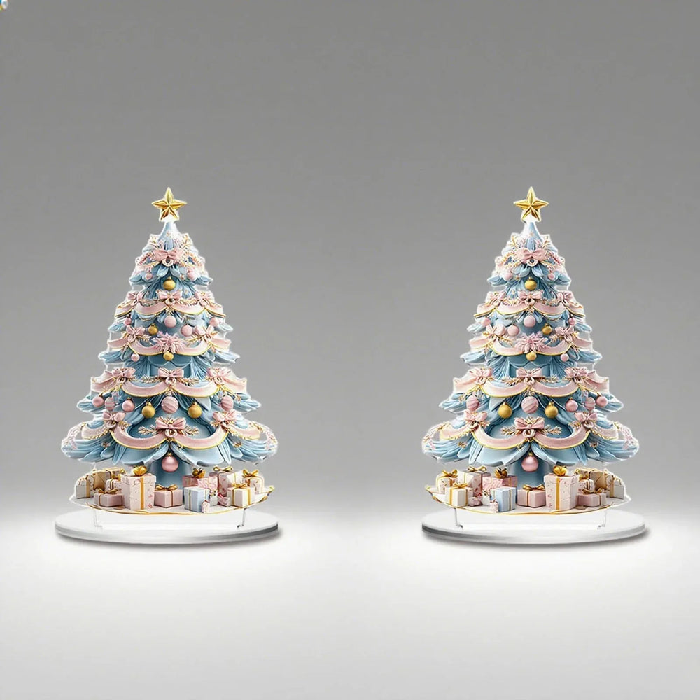Costeam Christmas Tree Christmas Acrylic Ornaments Home Decorations Festive Xmas Hanging Decor for Indoor Home Holiday Party Family Gatherings Cute Lightweight Acrylic Ornaments - USA MEGA SHOP