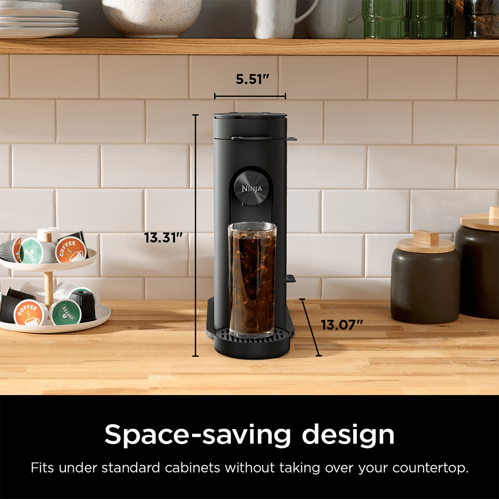 Ninja Single-Serve Pods & Grounds Hot and Iced Coffee Brewer with Rapid Cold Brew, PB045