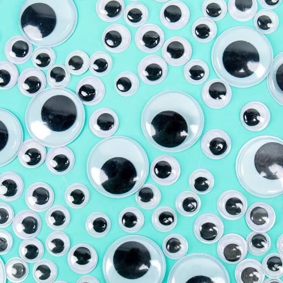 Hello Hobby Assorted Plastic Wiggly Eyes