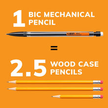 Mechanical pencil set graphic: one 0.7 mm pencil plus wood-case pencils