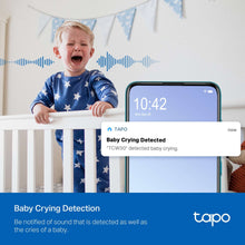 Tapo pan-tilt security camera in white housing, front lens and wall mount